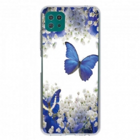 Θήκη Samsung Galaxy A22 5G Σχεδιασμός Πεταλούδων