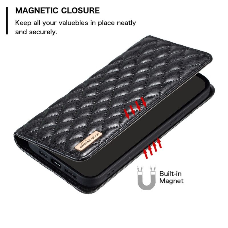 θηκη κινητου Xiaomi 13 Θήκη Flip Binfen Color Style Quilted