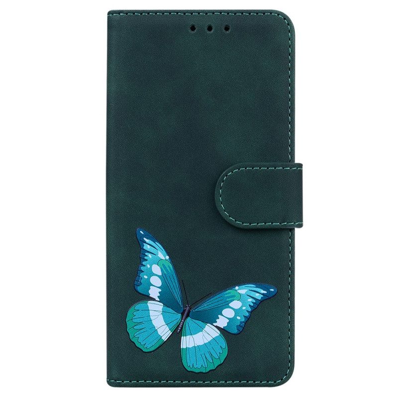 δερματινη θηκη OnePlus Nord CE 5G Skin-touch Butterfly