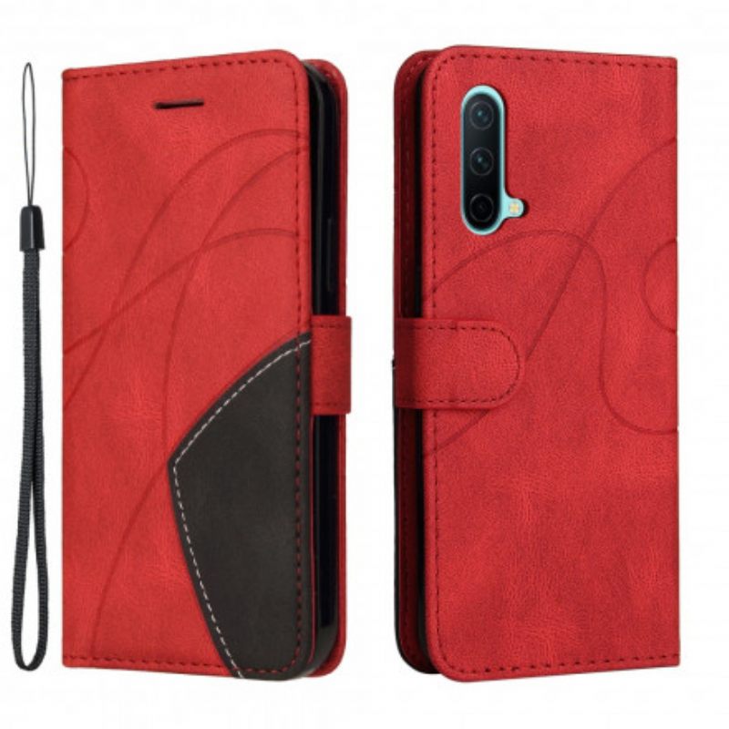 Κάλυμμα OnePlus Nord CE 5G Δίχρωμο Signature Faux Leather