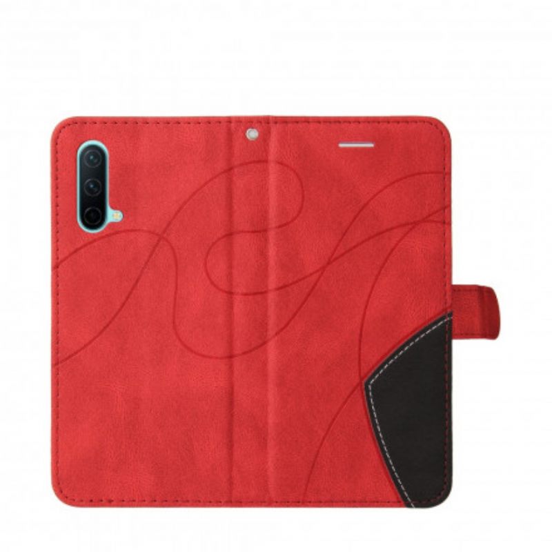 Κάλυμμα OnePlus Nord CE 5G Δίχρωμο Signature Faux Leather