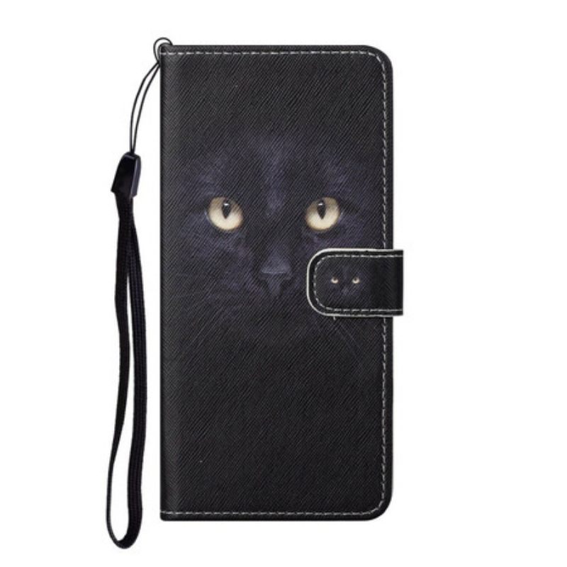 Κάλυμμα OnePlus Nord CE 5G με κορδονι Strappy Black Cat Eyes