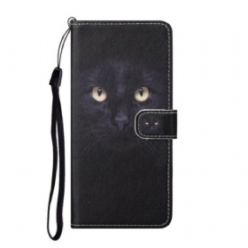 Κάλυμμα OnePlus Nord CE 5G με κορδονι Strappy Black Cat Eyes