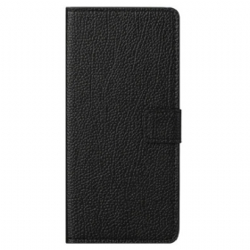 Θήκη Flip OnePlus Nord CE 5G Litchi Grain Leather Effect