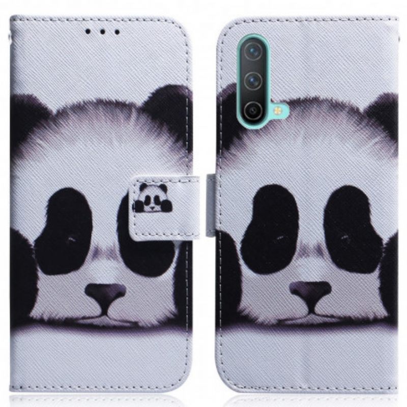 Θήκη Flip OnePlus Nord CE 5G Πρόσωπο Panda