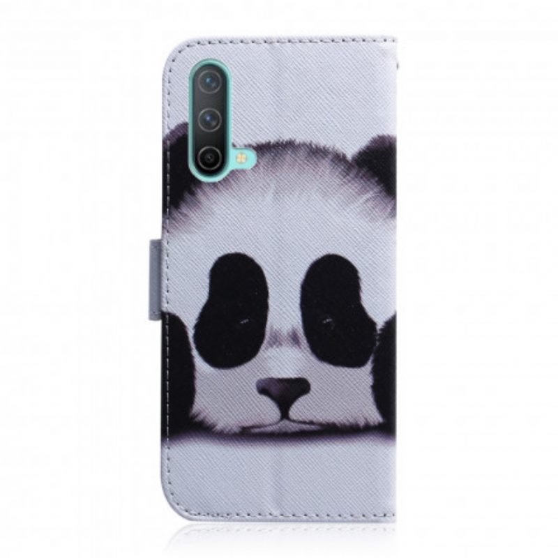 Θήκη Flip OnePlus Nord CE 5G Πρόσωπο Panda