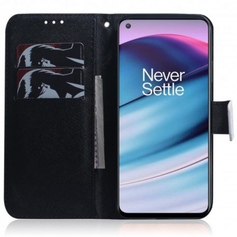 Θήκη Flip OnePlus Nord CE 5G Πρόσωπο Panda