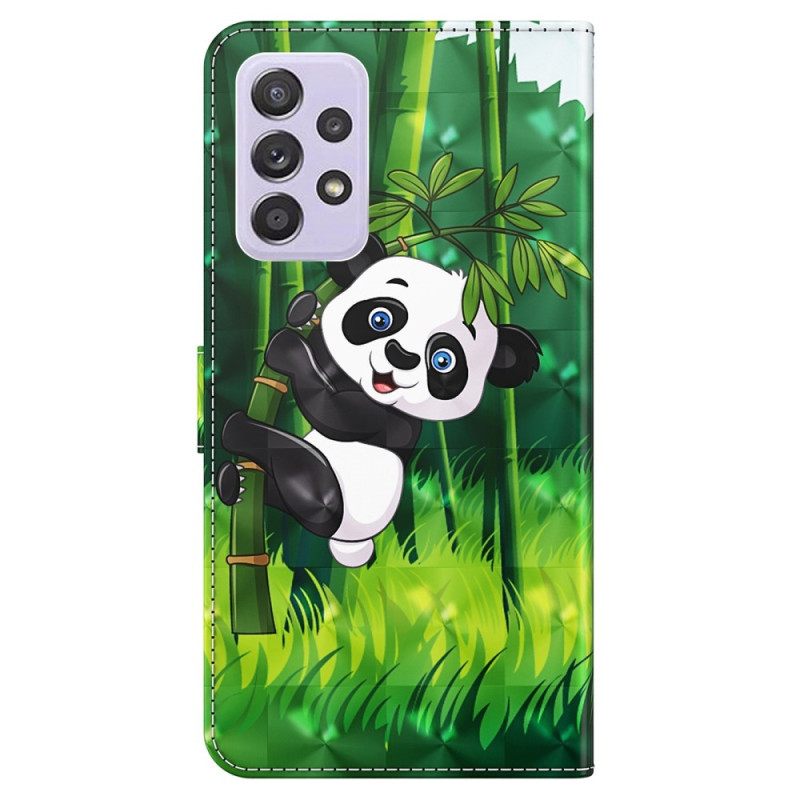 Κάλυμμα Samsung Galaxy A23 5G με κορδονι Bamboo Panda Με Κορδόνι