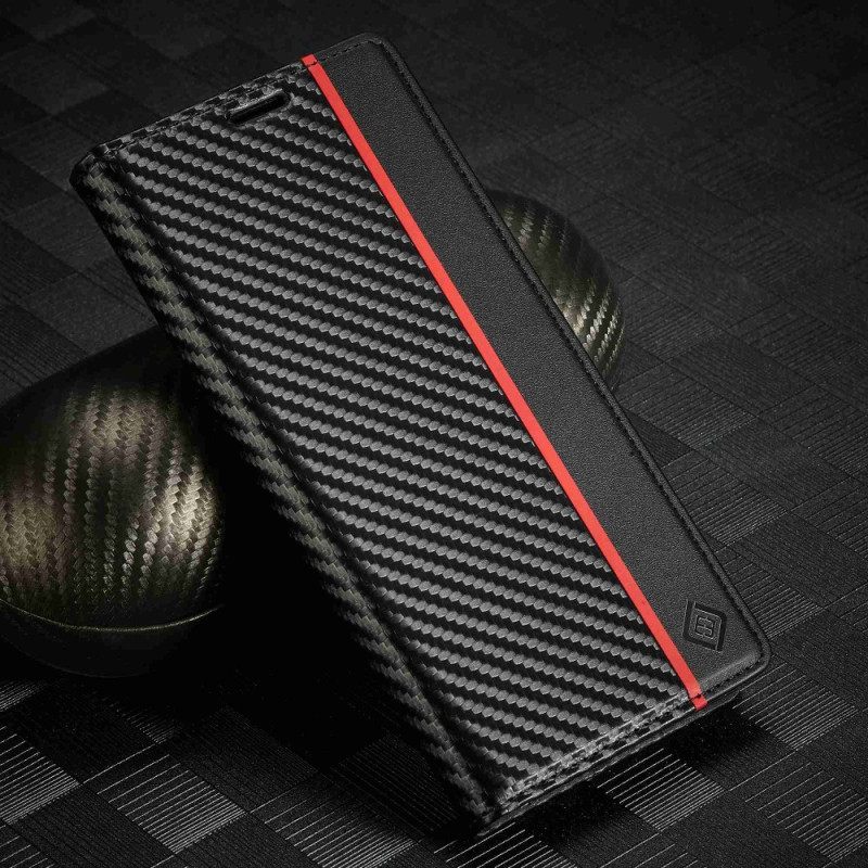 θηκη κινητου Samsung Galaxy A23 5G Θήκη Flip Carbon Fiber Lc.imeeke