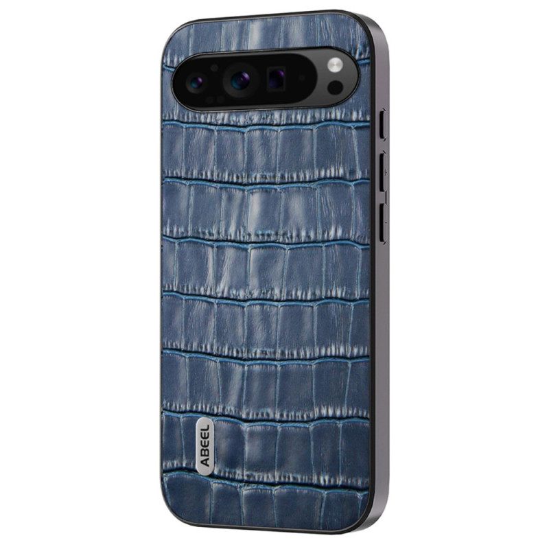 Κάλυμμα Google Pixel 9 Pro Xl Abeel Crocodile Effect Leather