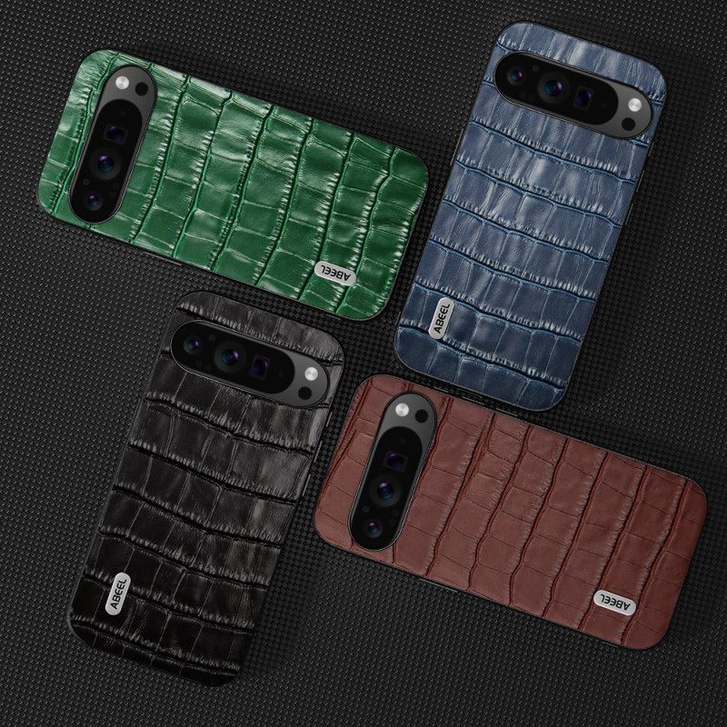 Κάλυμμα Google Pixel 9 Pro Xl Abeel Crocodile Effect Leather