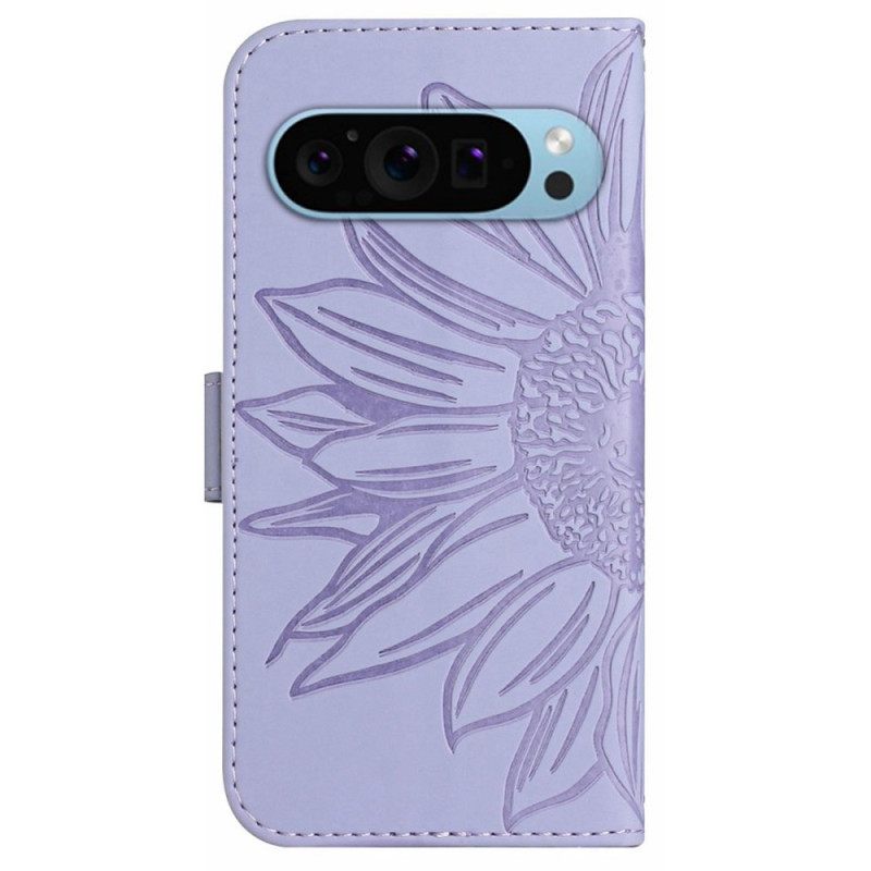 Θηκη Κινητου Google Pixel 9 Pro Xl Sunflower Print Με Ιμάντα Ώμου