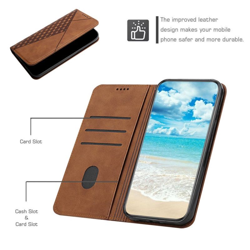 θηκη κινητου Samsung Galaxy A72 4G / A72 5G Θήκη Flip Εφέ Geo Leather