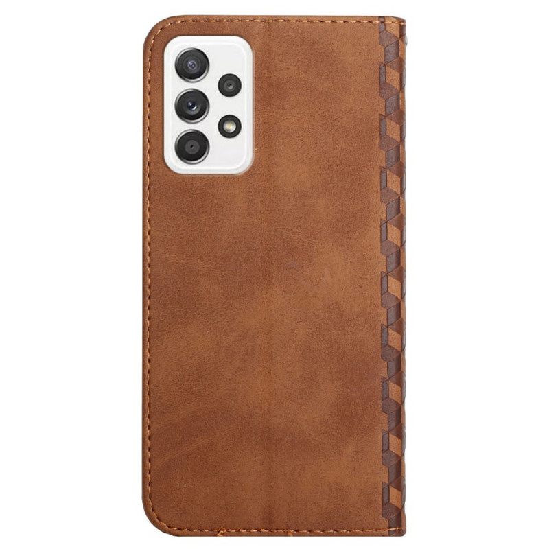 θηκη κινητου Samsung Galaxy A72 4G / A72 5G Θήκη Flip Εφέ Geo Leather