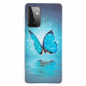 Θήκη Samsung Galaxy A72 4G / A72 5G Σειρά Fluorescent Butterflies