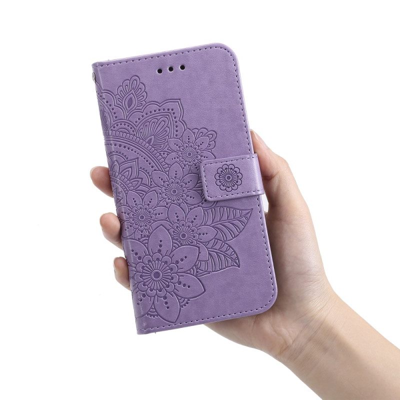 Δερματινη Θηκη Xiaomi 14 Pro Floral Σχέδιο Με Λουράκι