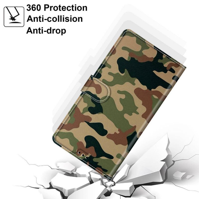 δερματινη θηκη Samsung Galaxy M53 5G με κορδονι Strappy Camo