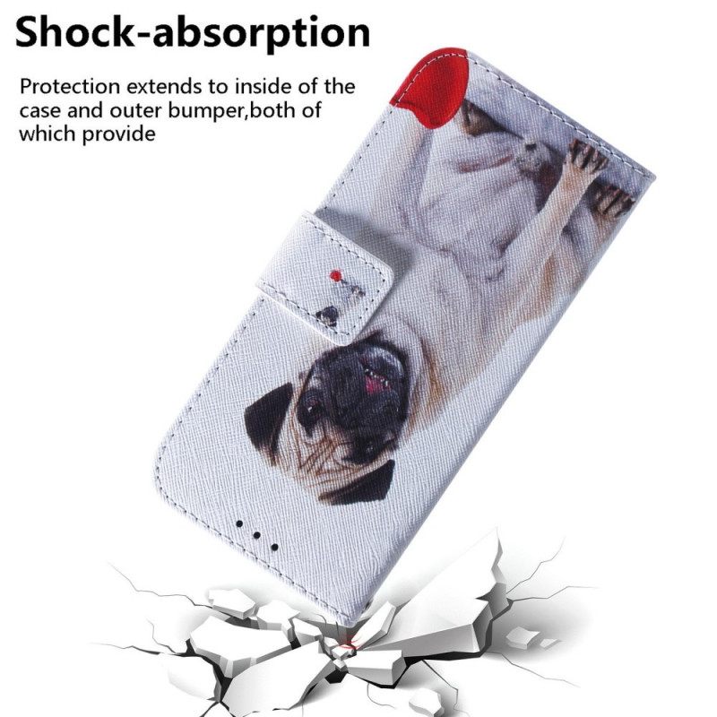 δερματινη θηκη Samsung Galaxy M53 5G Pug Dog