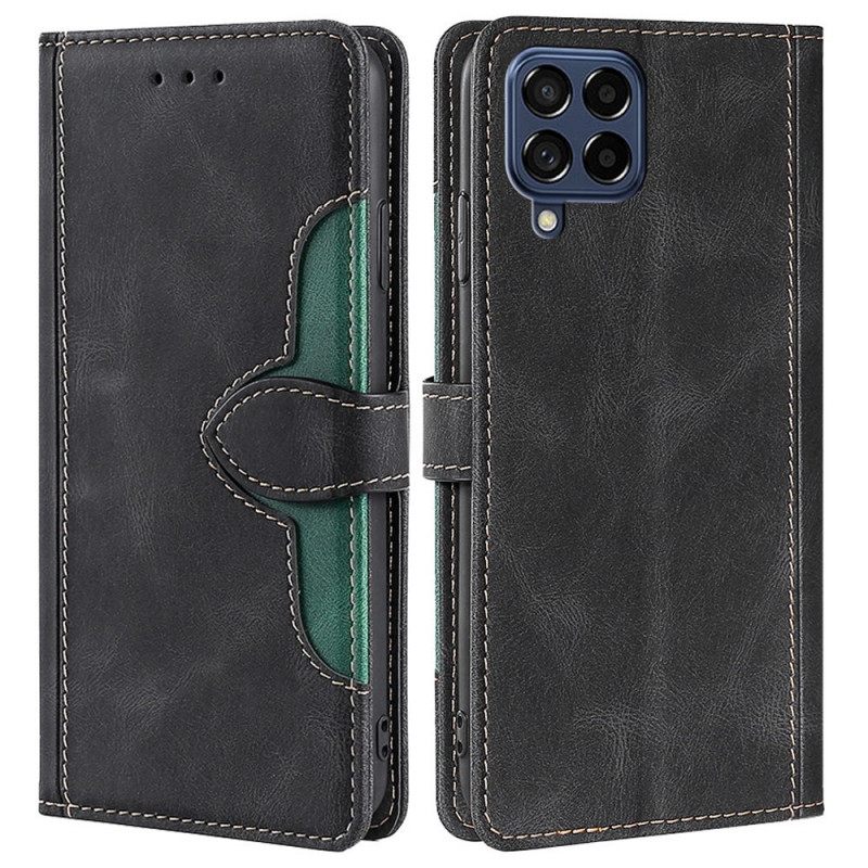 Κάλυμμα Samsung Galaxy M53 5G Faux Leather Bicolor Stylish