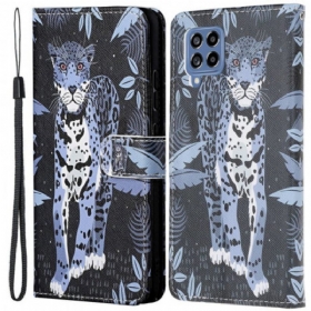 Κάλυμμα Samsung Galaxy M53 5G με κορδονι Strappy Leopard