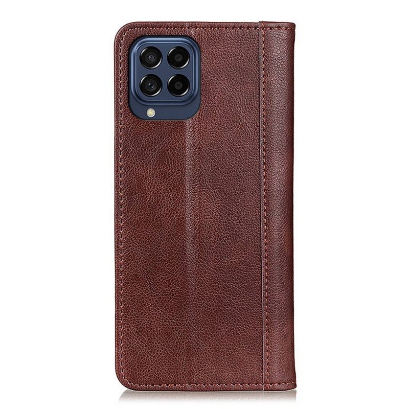 Θήκη Flip Samsung Galaxy M53 5G Litchi Split Leather