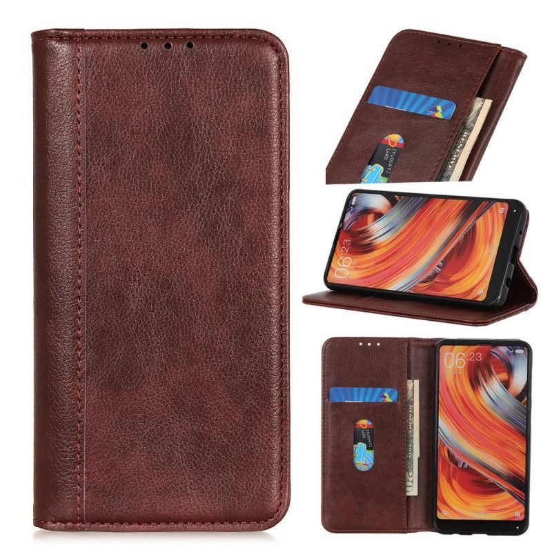 Θήκη Flip Samsung Galaxy M53 5G Litchi Split Leather