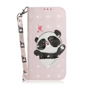 Κάλυμμα Poco X3 / X3 Pro / X3 NFC με κορδονι Panda Love With Lanyard