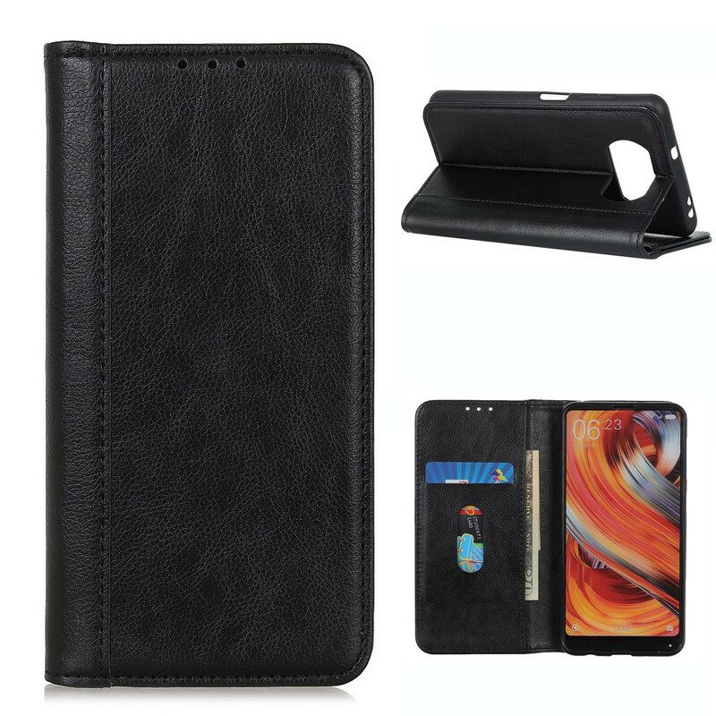 θηκη κινητου Poco X3 / X3 Pro / X3 NFC Θήκη Flip Elegance Split Leather Litchi