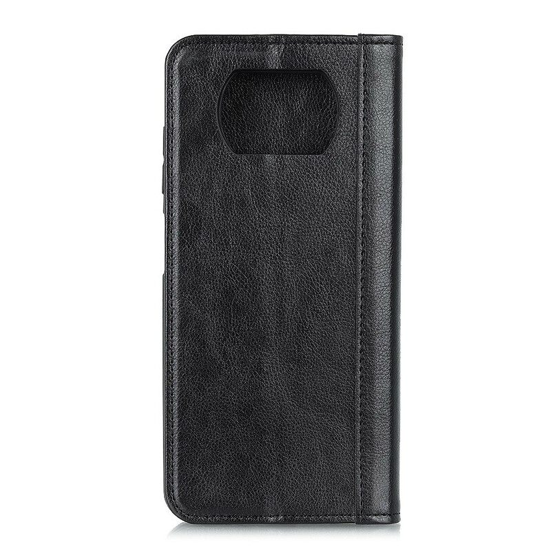 θηκη κινητου Poco X3 / X3 Pro / X3 NFC Θήκη Flip Elegance Split Leather Litchi