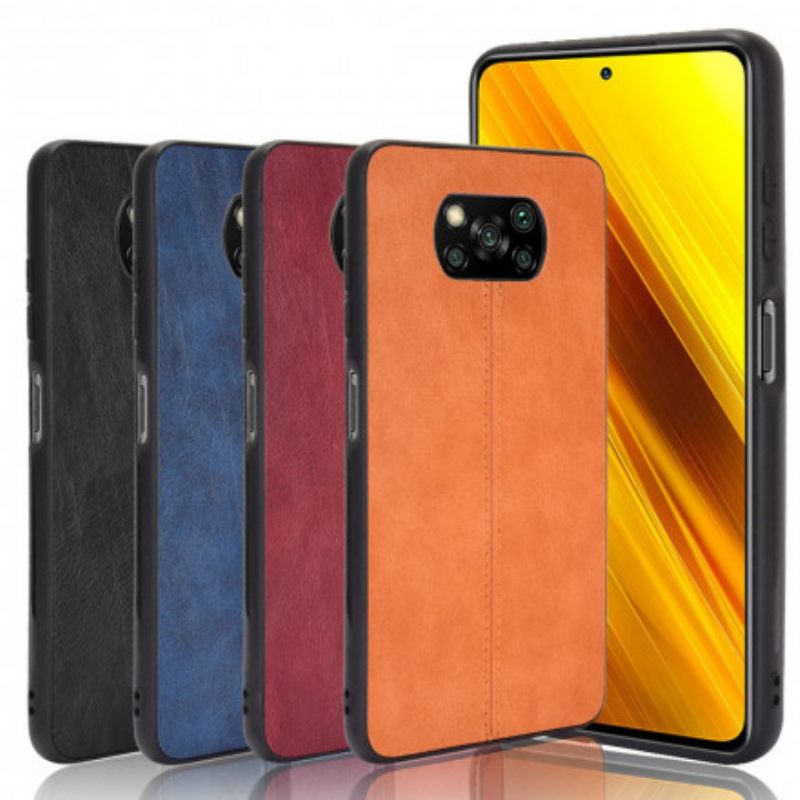 Θήκη Poco X3 / X3 Pro / X3 NFC Couture Δερμάτινο Εφέ