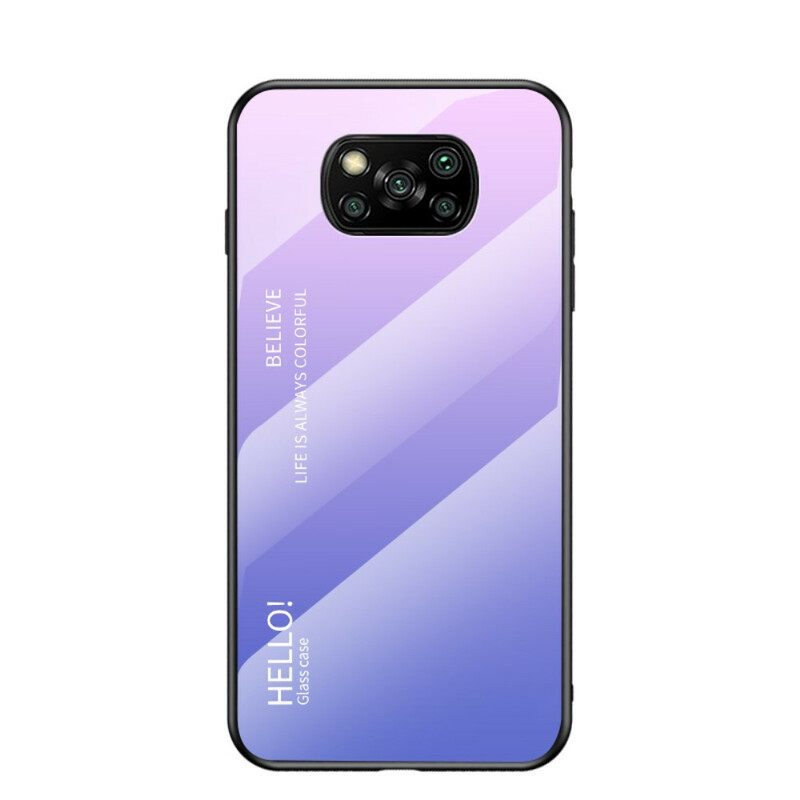 Θήκη Poco X3 / X3 Pro / X3 NFC Tempered Glass Γεια Σας