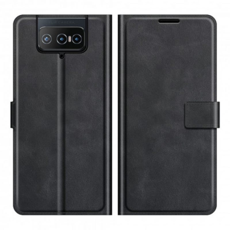 Κάλυμμα Asus Zenfone 8 Flip Θήκη Flip Faux Leather Slim