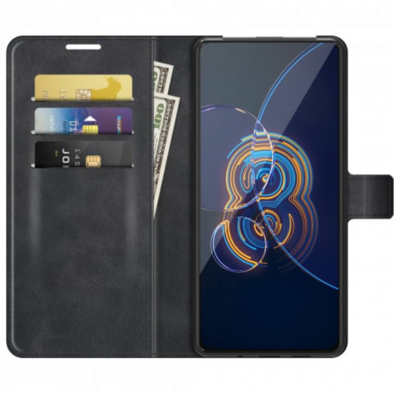 Κάλυμμα Asus Zenfone 8 Flip Θήκη Flip Faux Leather Slim