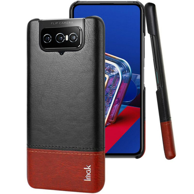 θηκη κινητου Asus Zenfone 8 Flip Θήκη Flip Δερμάτινο Εφέ Σειράς Imak Ruiyi