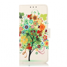 δερματινη θηκη Xiaomi Redmi Note 11 Pro Plus 5G Ανθίζοντας Δέντρο