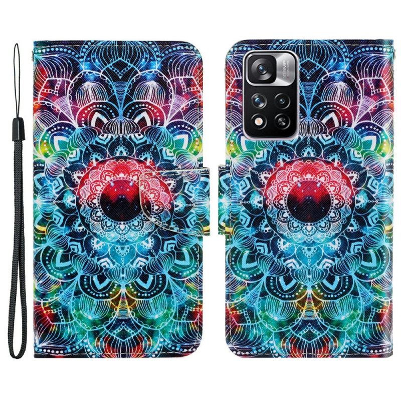 Κάλυμμα Xiaomi Redmi Note 11 Pro Plus 5G με κορδονι Flashy Strappy Mandala