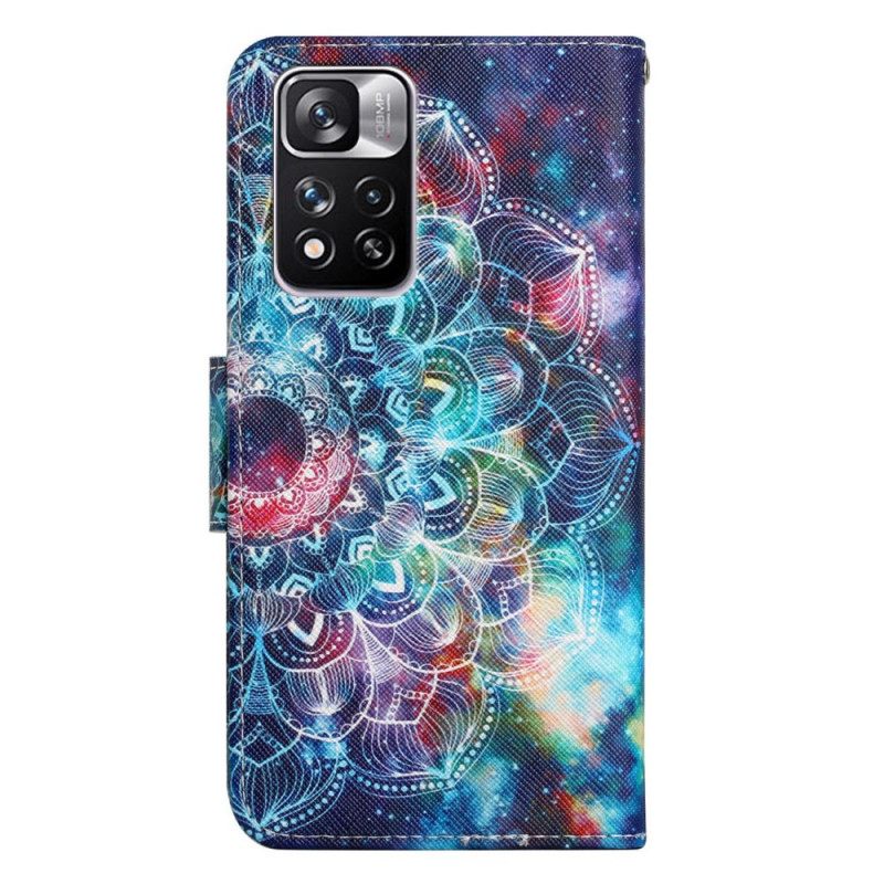 Κάλυμμα Xiaomi Redmi Note 11 Pro Plus 5G με κορδονι Flashy Strappy Mandala