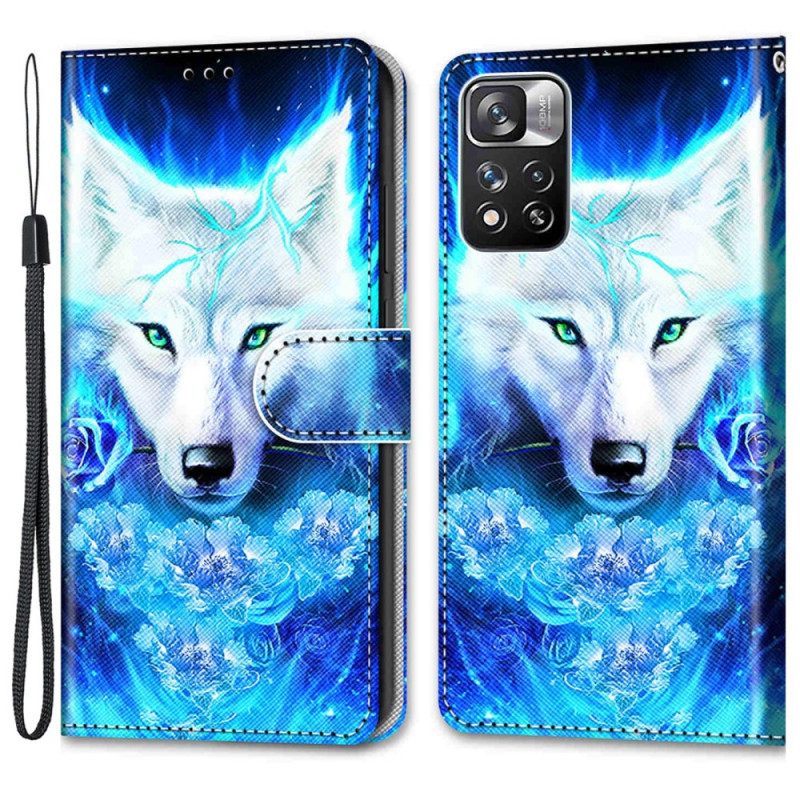 Κάλυμμα Xiaomi Redmi Note 11 Pro Plus 5G με κορδονι Lanyard Wolf