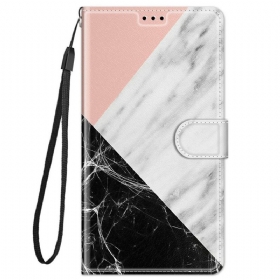 Κάλυμμα Xiaomi Redmi Note 11 Pro Plus 5G με κορδονι Strappy Marble Elegance