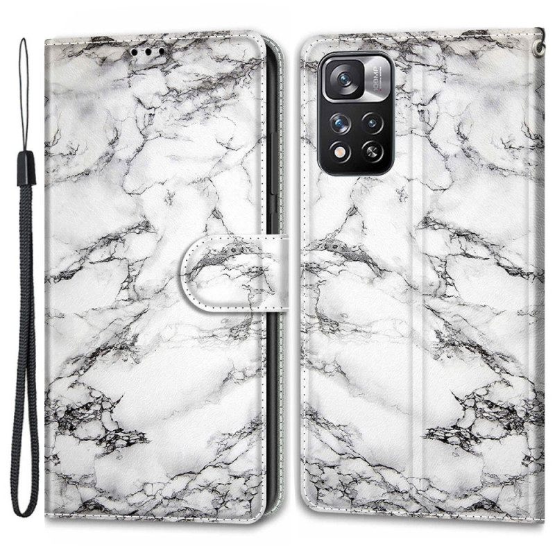 Κάλυμμα Xiaomi Redmi Note 11 Pro Plus 5G με κορδονι Strappy Marble Elegance