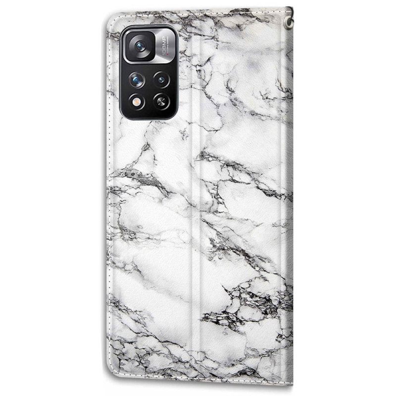 Κάλυμμα Xiaomi Redmi Note 11 Pro Plus 5G με κορδονι Strappy Marble Elegance