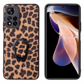 θηκη κινητου Xiaomi Redmi Note 11 Pro Plus 5G Δαχτυλίδι Leopard Style-support