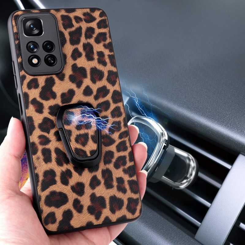 θηκη κινητου Xiaomi Redmi Note 11 Pro Plus 5G Δαχτυλίδι Leopard Style-support