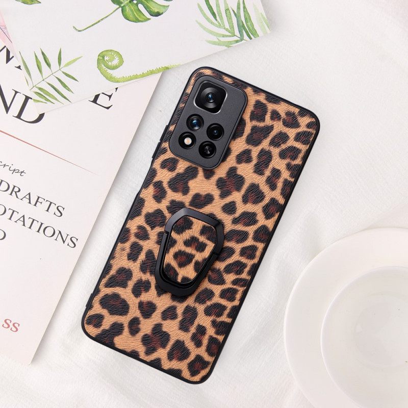 θηκη κινητου Xiaomi Redmi Note 11 Pro Plus 5G Δαχτυλίδι Leopard Style-support