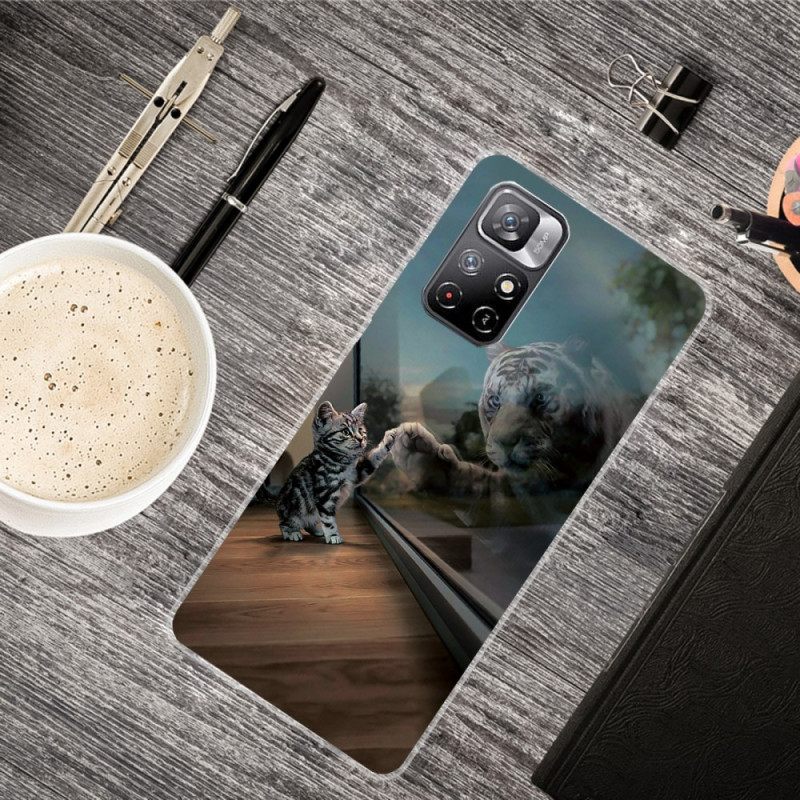 θηκη κινητου Xiaomi Redmi Note 11 Pro Plus 5G Feline Dream Silicone