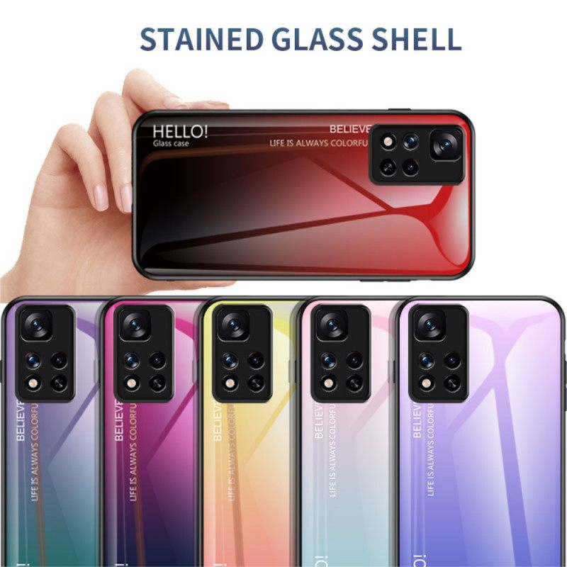 θηκη κινητου Xiaomi Redmi Note 11 Pro Plus 5G Tempered Glass Γεια Σας