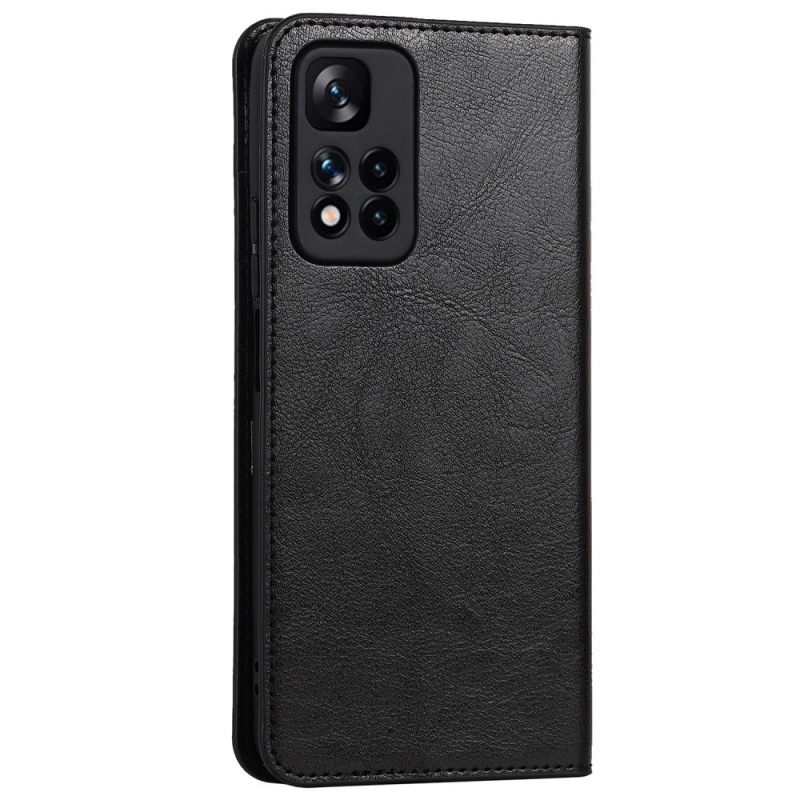 θηκη κινητου Xiaomi Redmi Note 11 Pro Plus 5G Θήκη Flip Αληθινό Δέρμα