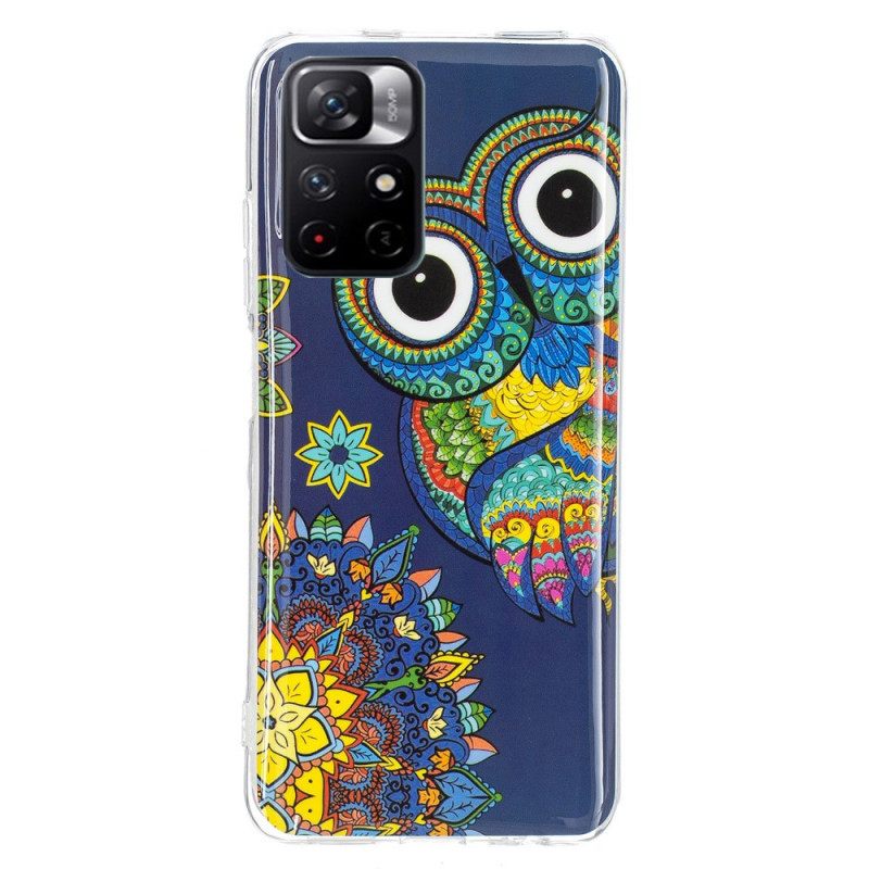 Θήκη Xiaomi Redmi Note 11 Pro Plus 5G Fluorescent Owl Mandala