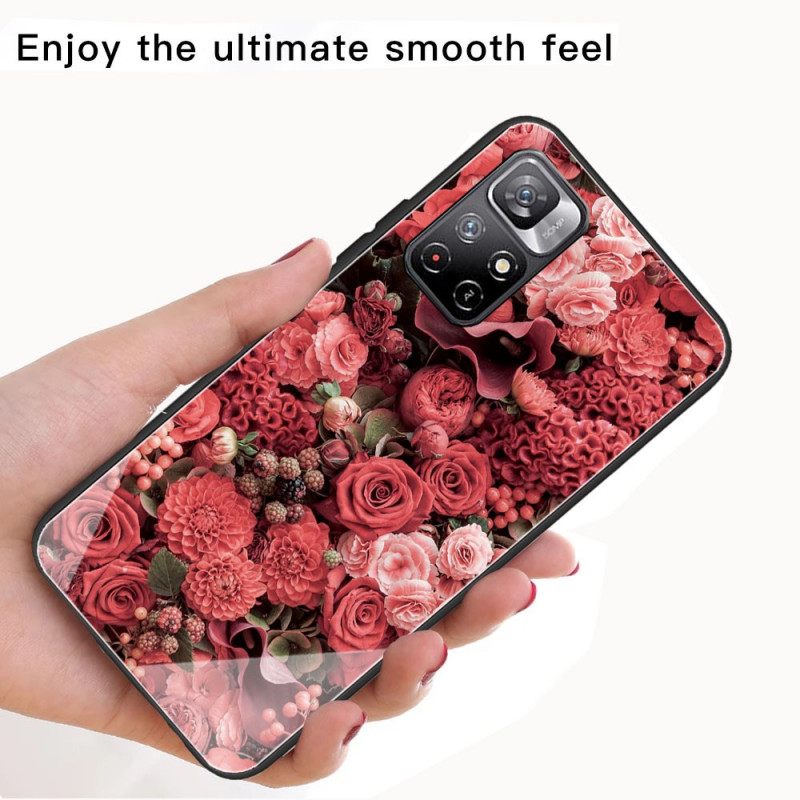 Θήκη Xiaomi Redmi Note 11 Pro Plus 5G Rose Flowers Tempered Glass