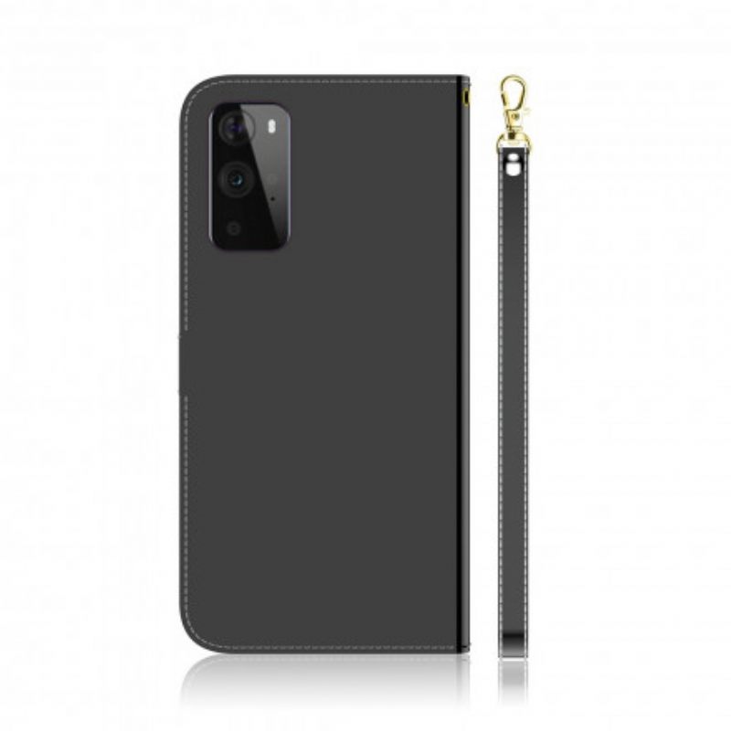 Κάλυμμα OnePlus 9 Pro Κάλυμμα Καθρέφτη Από Συνθετικό Δέρμα